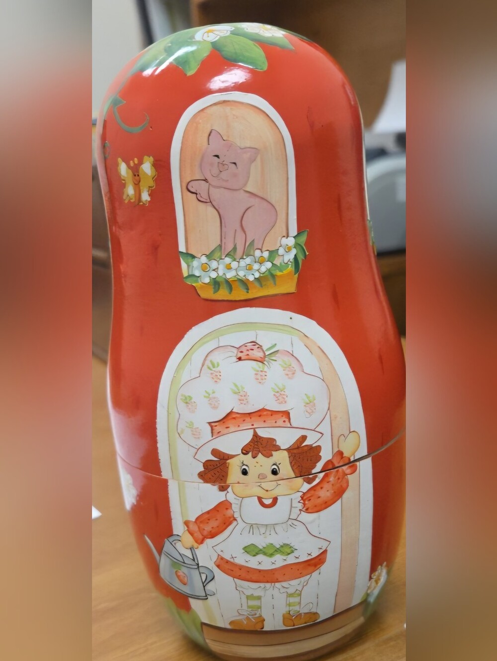Vintage Strawberry Shortcake Wooden Nesting Dolls Set of 5 TCFC 2003 Collectible - Picture 2 of 12